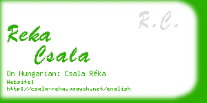 reka csala business card